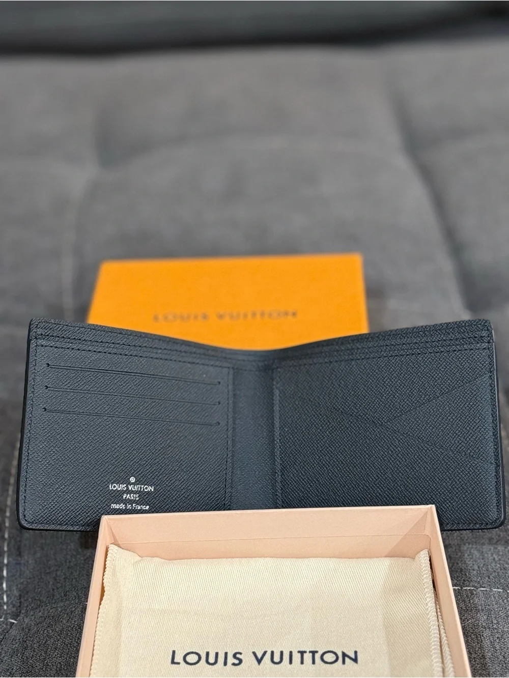 Louis Vuitton Black Epi Leather Multiple Wallet